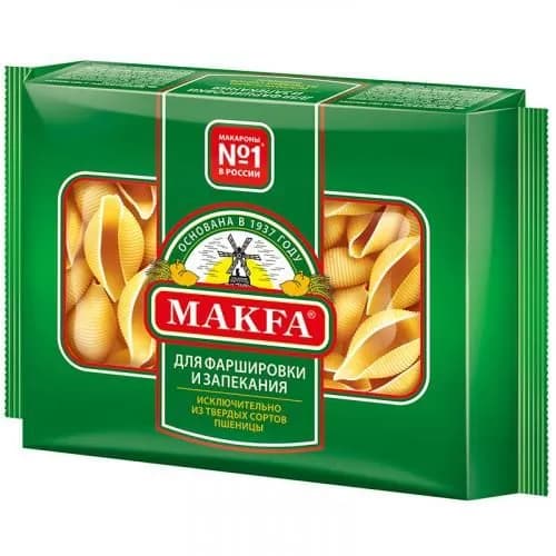 Makfa Макаронные изделия Королевские ракушки, 300 г