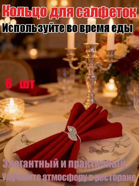 Кольцо для салфеток 6 шт.