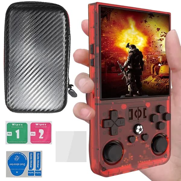Портативная игровая консоль R36MAX с 4-дюймовым IPS-экраном и встроенным аккумулятором на 4000 мА ч