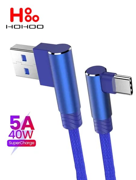 Кабель для мобильных устройств USB 3.2/USB Type-C, 0.25 м, синий