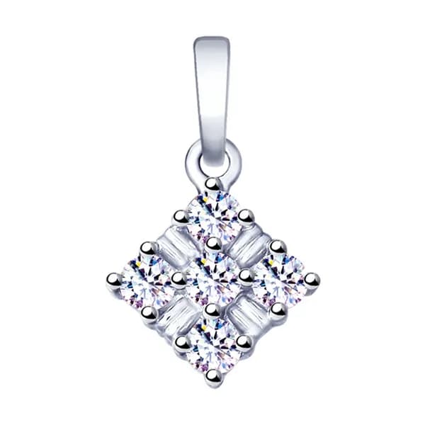 SOKOLOV, Подвеска (кулон) из серебра с фианитами, 94032112, декоративные, 925 проба