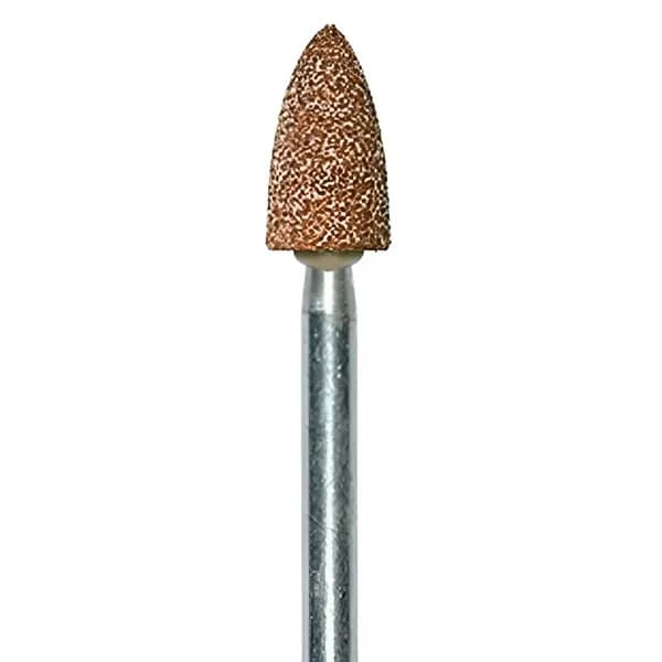 Камни абразивные для драгоценных металлов H7.HP.050.BRAU, коричневые, 5 шт. Форма: пуля.