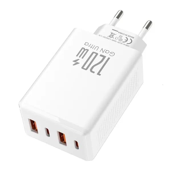 Порт зарядки 120W DOG для ПК и телефонов, Белый - вилка европейского стандарта