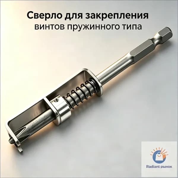 Пружинная насадка-бит для закручивания саморезов, направляющее сверло для шуруповёрта, ручной монтажный инструмент для мебельных винтов