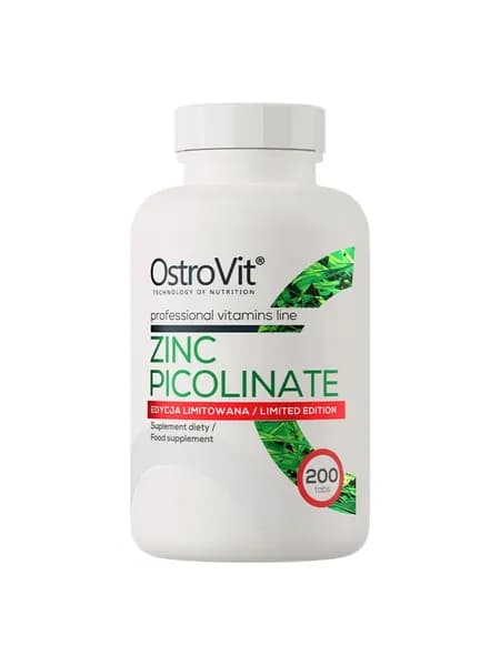 Ostrovit Zinc Picolinate, Цинк пиколинат, 200 таблеток, для иммунитета, здоровья кожи и волос, для повышения тестостерона у мужчин