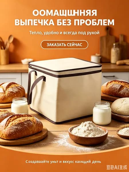 Ферментационный бокс для расстойки хлеба,Набор для выпечки,Йогуртница 40.00 см х 40.00 см х 30.00 см,1 шт,расстойный мешок,Интеллектуальная изоляция