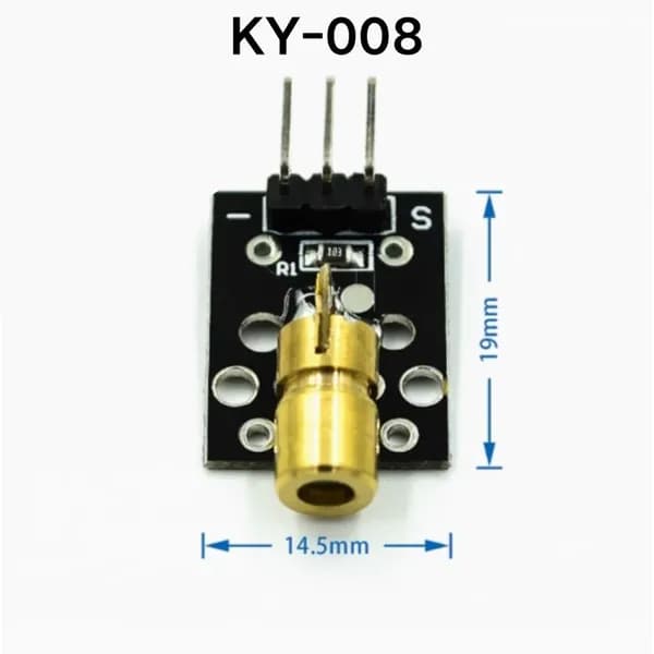 Применим модуль датчика лазерной головки KY-008