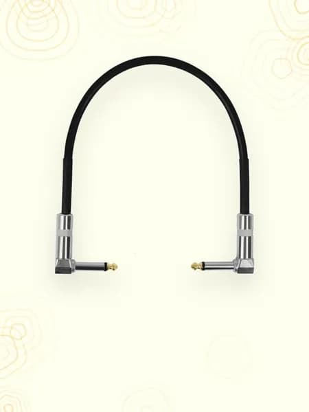 Кабель для соединения гитарных эффектов 6,35 мм, 15/30/50 см, - 30cm