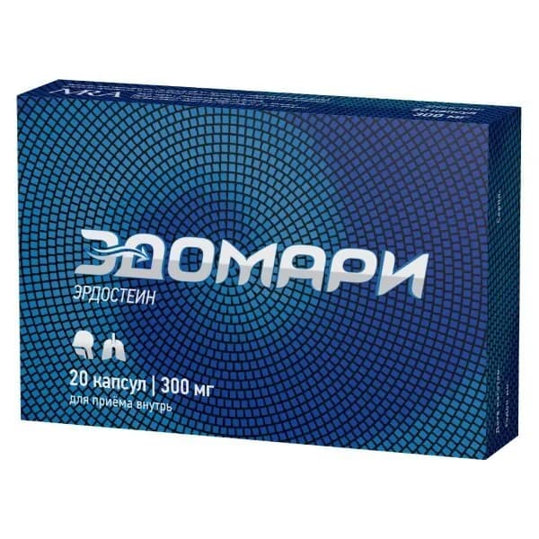 Эдомари капсулы 300мг 20шт