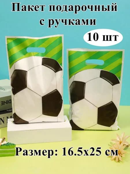 Пакет подарочный 16.5x25 см, 10 шт.