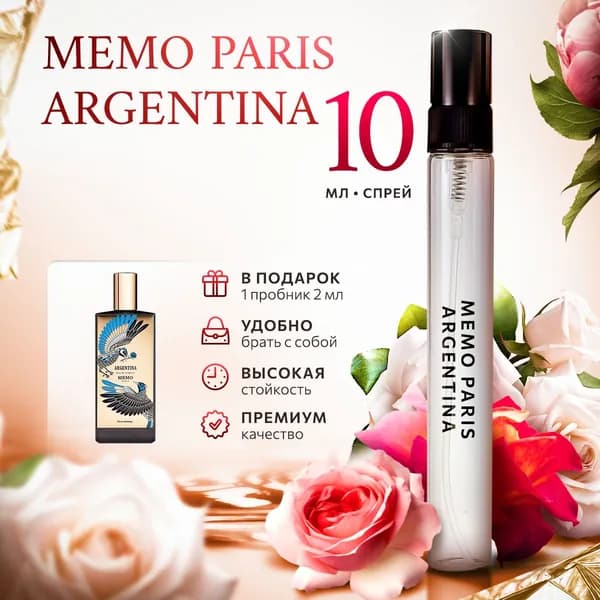 Memo Argentina духи мужские стойкие распив 10мл