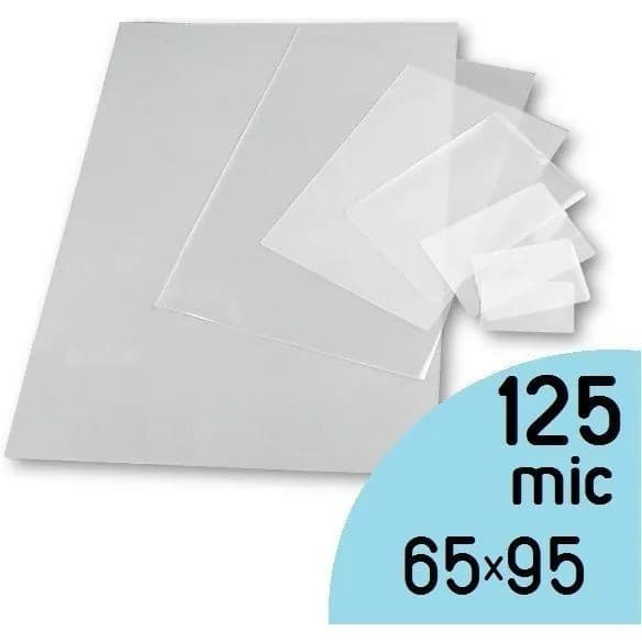 Плёнка для ламинирования пакетная 65 x 95 мм x 125 mic (Yu), 100шт.