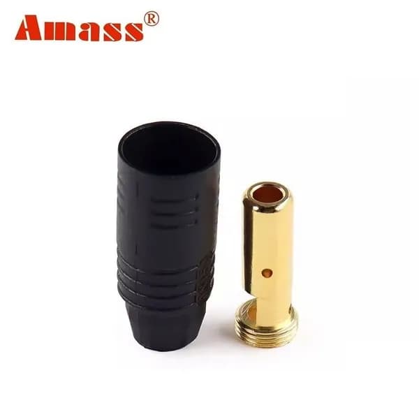 Силовой разъем Amass AS150-M, папа чёрный