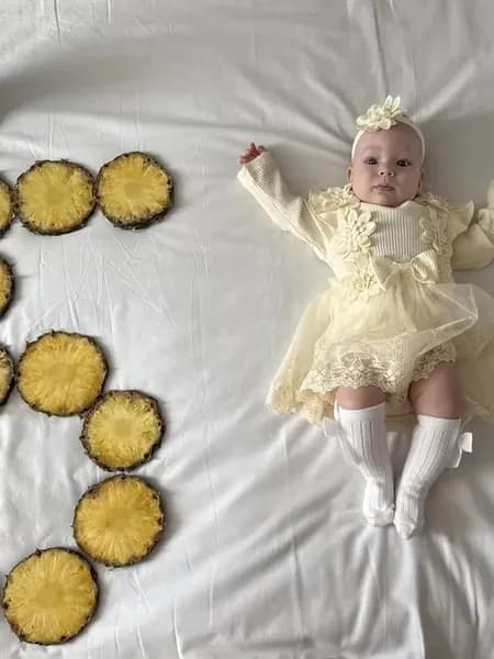 Платье боди для новорожденных на годик