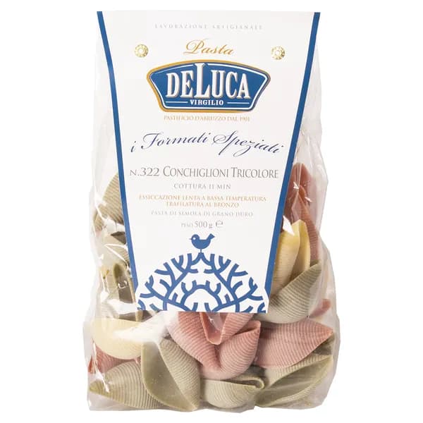 De Luca №322 Кончиглиони трехцветные 500 г