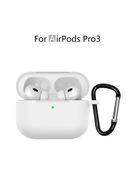Чехол для AirPods Pro 3 ( 2025 )/ чехол для наушников аирподс про 3 , силиконовый , с микрофиброй