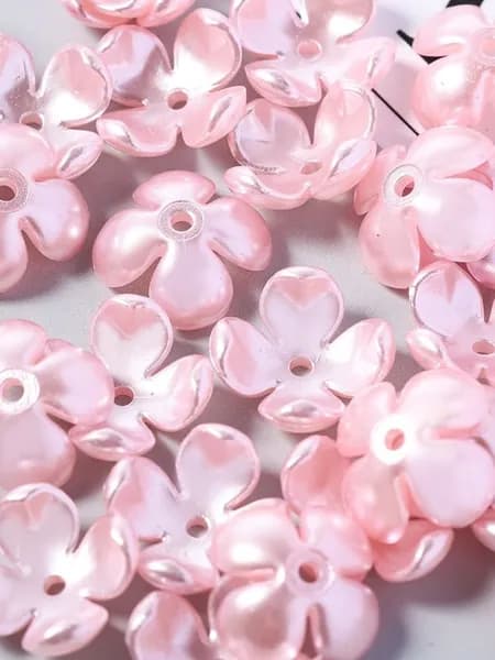 10mm.120шт Яркий четырёхлепестковый цветок из ABS под жемчуг, аксессуары для DIY: браслеты, бусы, кулоны и подвески