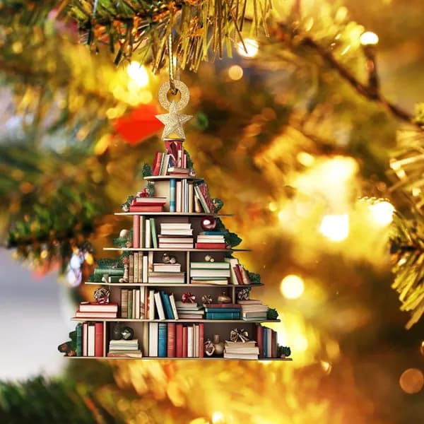книжная елка рождественское украшение