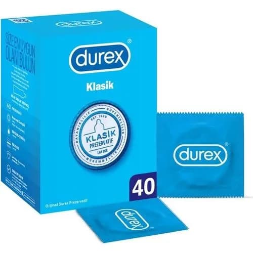 Презервативы Durex Classic классические с гелем-смазкой 40 шт