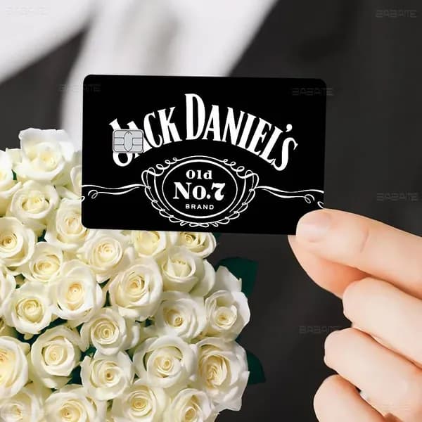Jack Daniel's Джек Дэниелс Наклейка на банковскую карту, водостойкая антицарапинная защитная