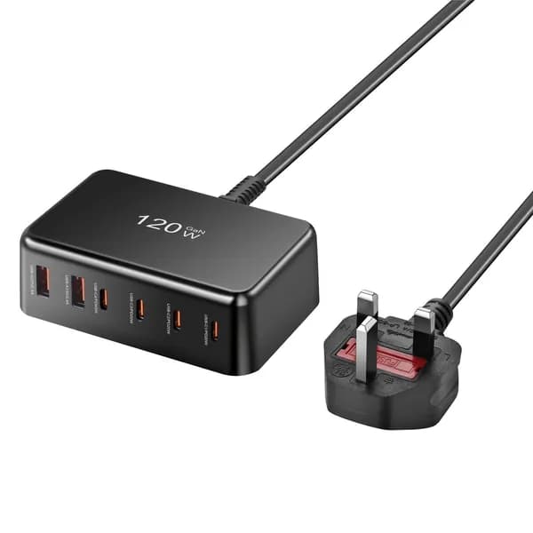 120 Вт, Общее напряжение, 4 типа c 2 USB, порт PD120W для беспроводной связи