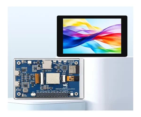 ESP32-P4-C6 IoT HMI 4,3" IPS LCD LVGL Панель сенсорная с КАМЕРОЙ