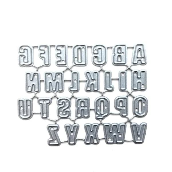 Трафареты для вырезания металлических букв алфавита, скрапбукинг, создание альбомов своими руками, штампы для бумаги.