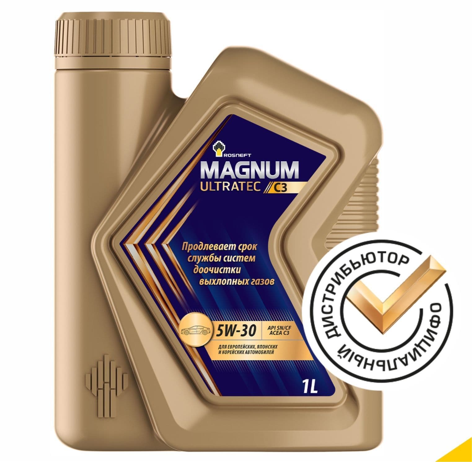 Rosneft MAGNUM ULTRATEC C3 5W-30 Масло моторное, Синтетическое, 1 л