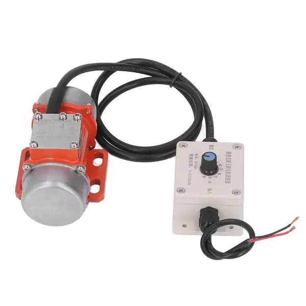 Вибромотор бесщеточный DC 12V 30W 4000RPM с регулятором скорости для бетона, горнодобывающей и пищевой промышленности