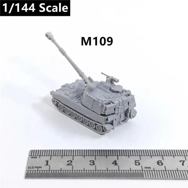 Миниатюрная модель танка в масштабе 1:144, напечатанная на 3D-принтере, из смолы, основные боевые танки армии США Второй мировой войны M4A1/M3/M26/M4A3/M1128