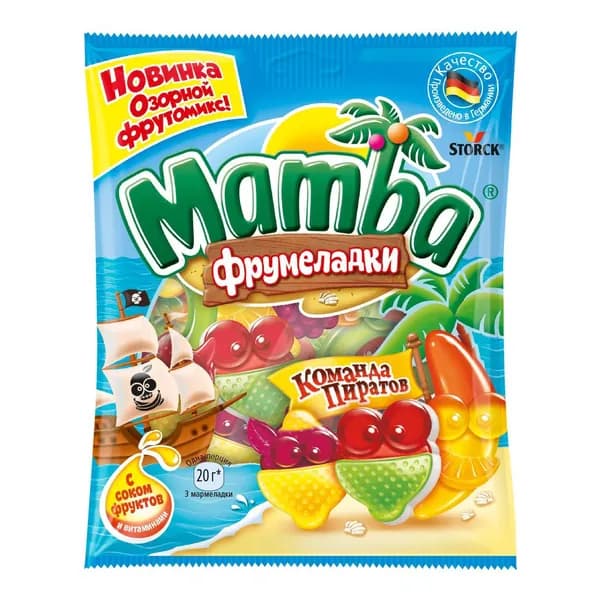 Жевательный мармелад Mamba команда пиратов 70 г