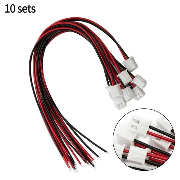 10 Комплектов 2-Контактных Мини-Разъемов Для JST XH2.54mm 24AWG С Проводами 200 мм Инструмент