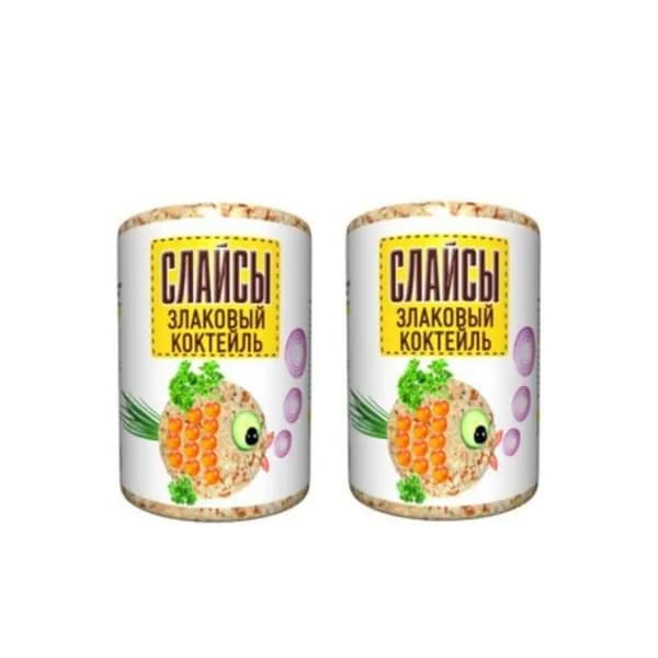 Продукт Алтая Слайсы Злаковый коктель, 100 гр, 2 шт.