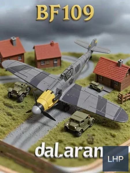 Самолет messerschmitt bf 109 1/48 Немецкая военная техника vs Ил-2,Сборная модель без клея,пластиковая-Dalaran