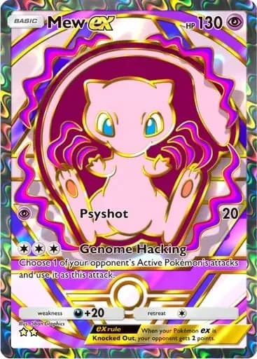Ручная работа, коллекционные карты TCG Pocket Мью, Лугия, Иви, Чаризард, Хо-Ох, одиночная аниме-карта, подарок
