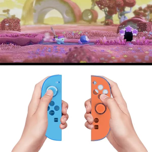 Силиконовый чехол для Joy-Con Nintendo Switch 2 с защитными колпачками