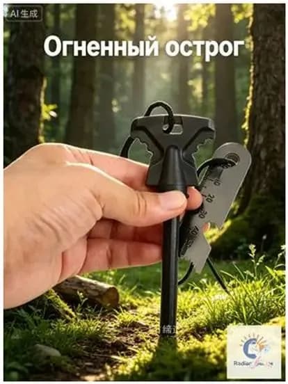 Кресало для выживания с утолщенным стержнем, качественное туристическое огниво