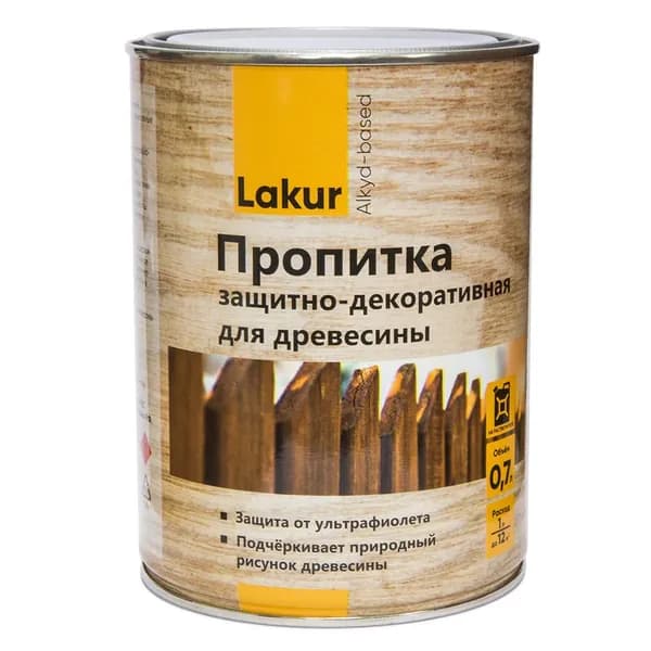 Пропитка для дерева декоративно-защитная алкидная палисандр 0,7 л