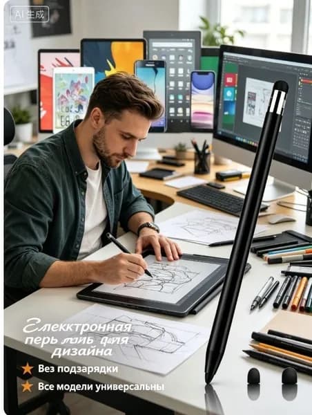 Универсальный стилус для телефона, сенсорная ручка для экрана планшета