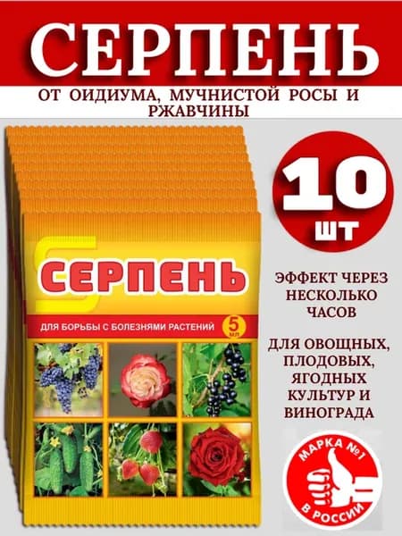 Серпень фунгицид для растений от мучнистой росы и ржавчины