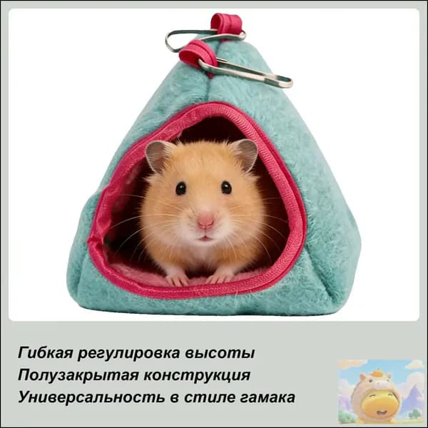 Домик для хомяка, клетка, гамак для хомяка ,Домик для животных