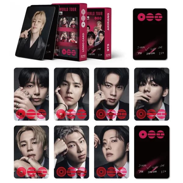 KPOP 55шт/коробка BTS Фотокарточки BTS WORLD TOUR ARIRANG LOMO Card
