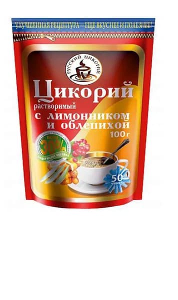 Русский цикорий Цикорий растворимый, порошкообразный, лимонник и облепиха, 100 гр