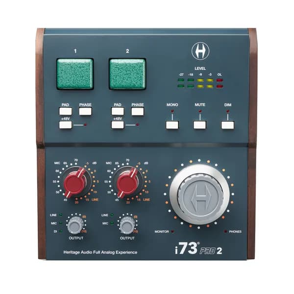 Аудио интерфейс Heritage Audio i73 PRO 2 usb, голубой