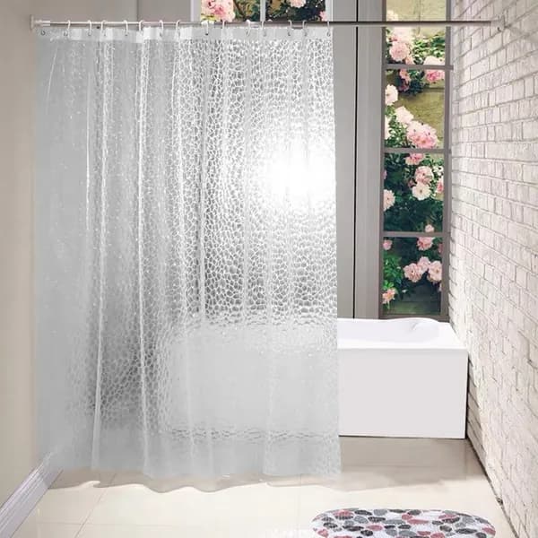 boool Штора для ванной 200x180 см полиэтиленовая прозрачный