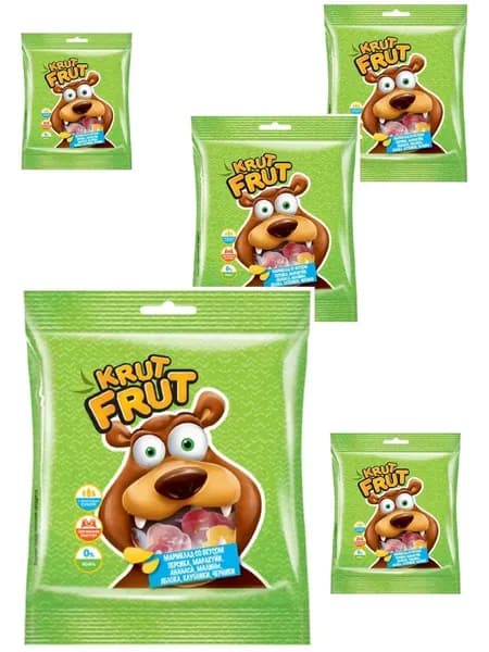 Жевательный мармелад KRUT FRUT Озорные мишки 30г*5шт