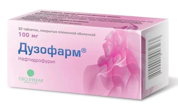 Дузофарм, таблетки, покрытые плёночной оболочкой 100 мг, 30 шт.