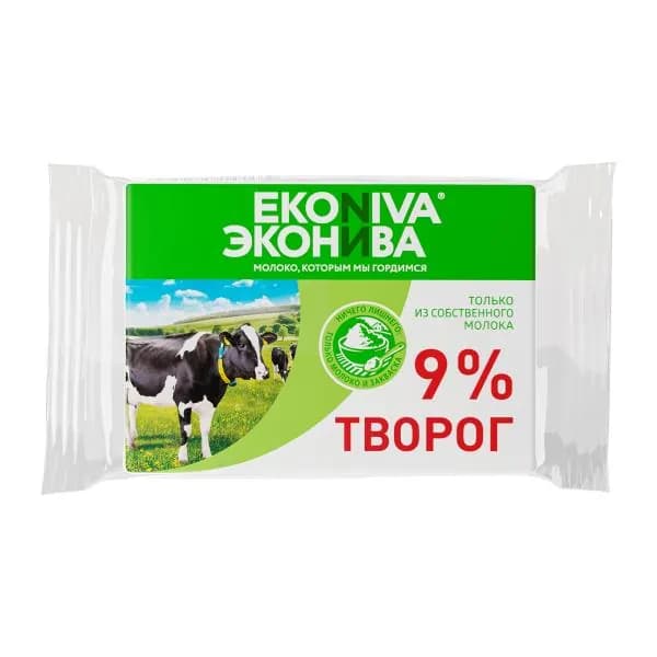 Творог ЭкоНива мягкий 9% 180г