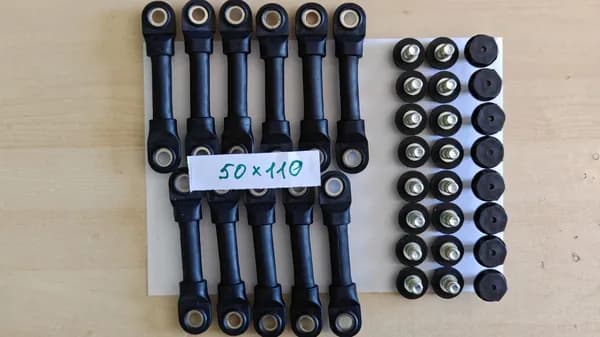 Комплект перемычки гибкие Frotek 50x110 (11 шт) и болты (24 шт) для аккумулятора 24V
