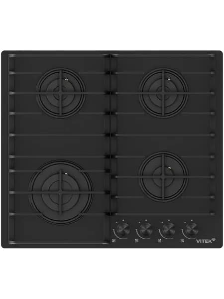 Варочная панель газовая Vitek VGH 6420 BG, черное стекло